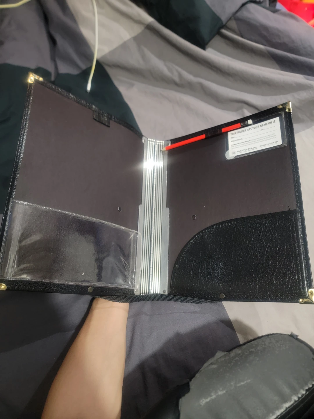 High quality fake leather Black Portfolio Folder - photo 2