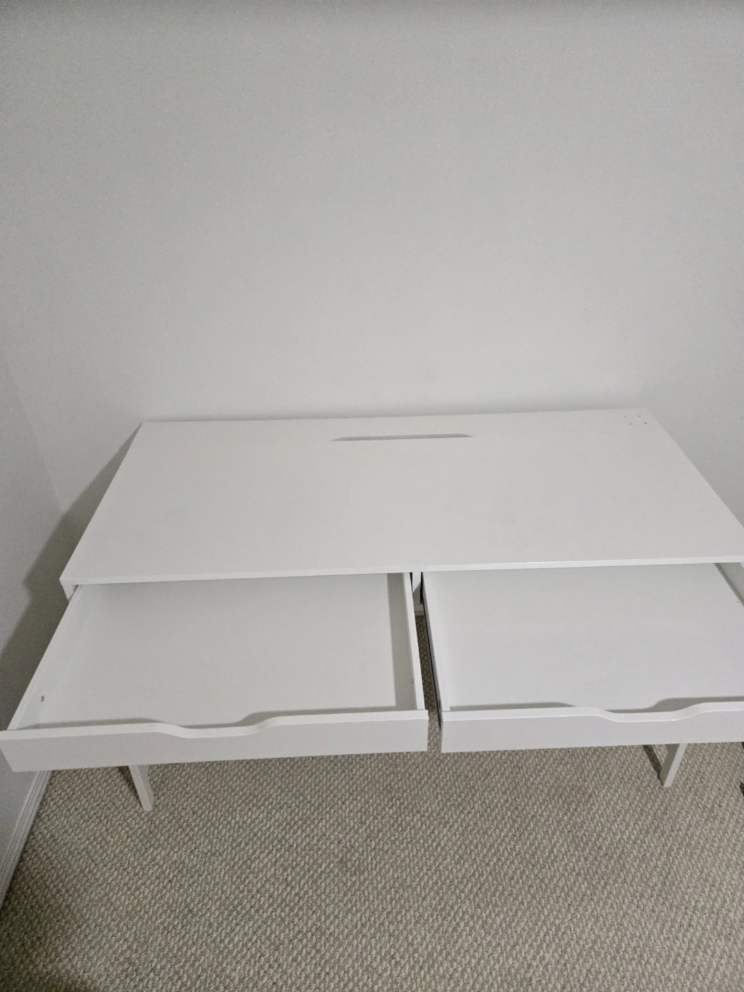 IKEA ALEX White Desk and chair - photo 3