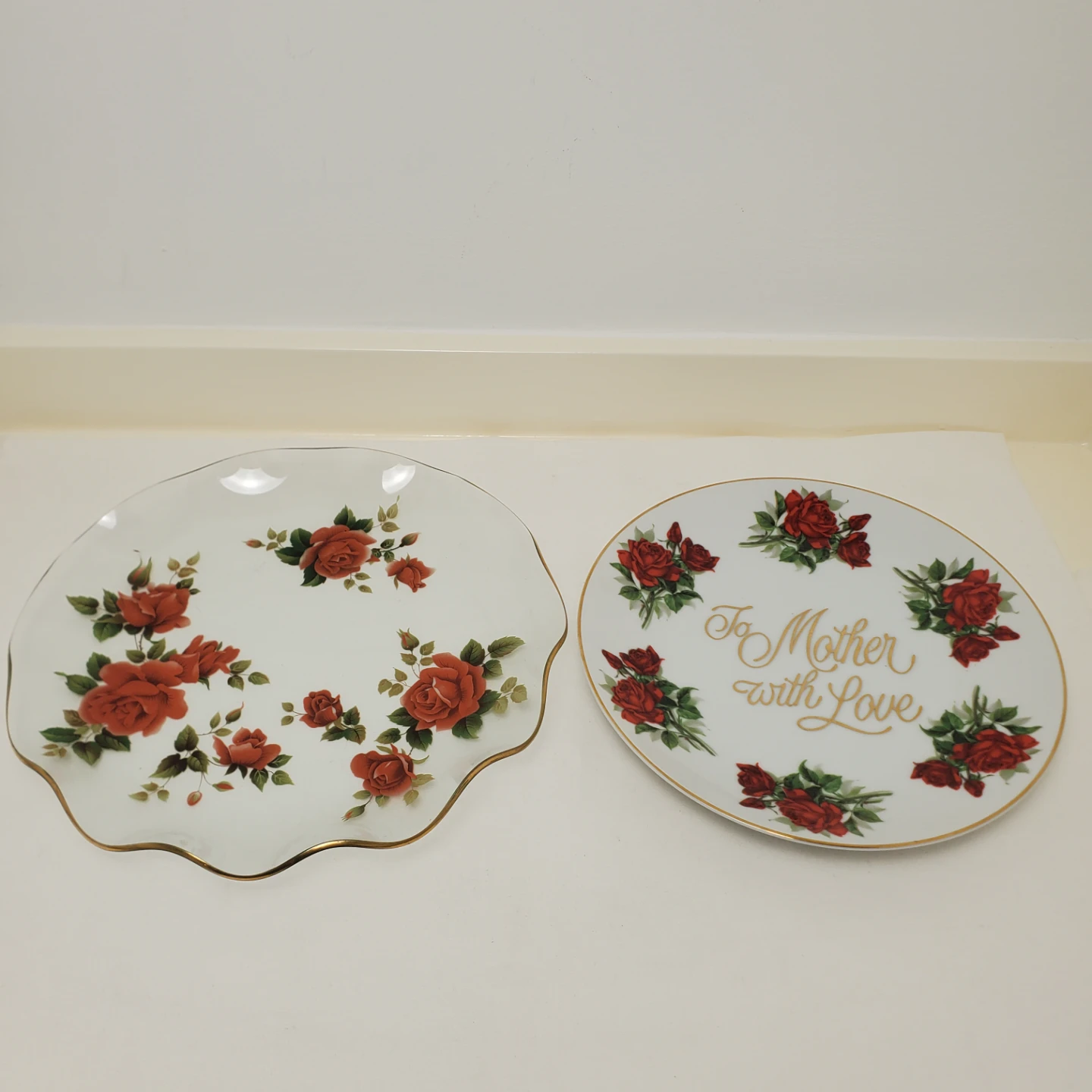 Decorative Rose Plates