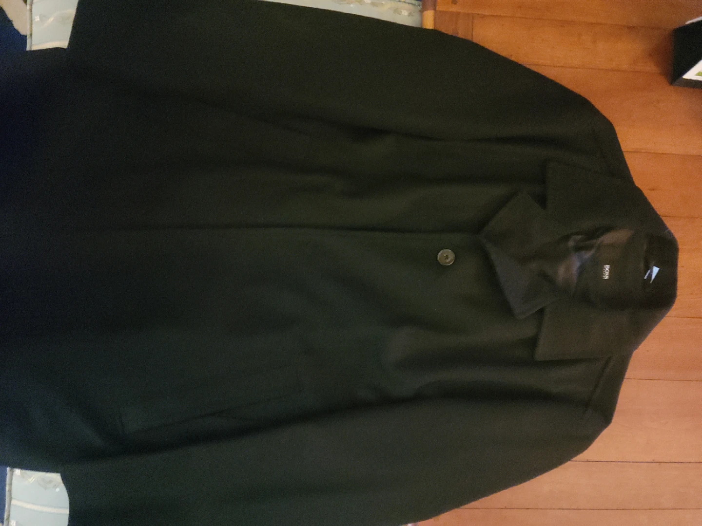 BOSS Hugo Boss Black Wool Blend Overcoat - photo 5