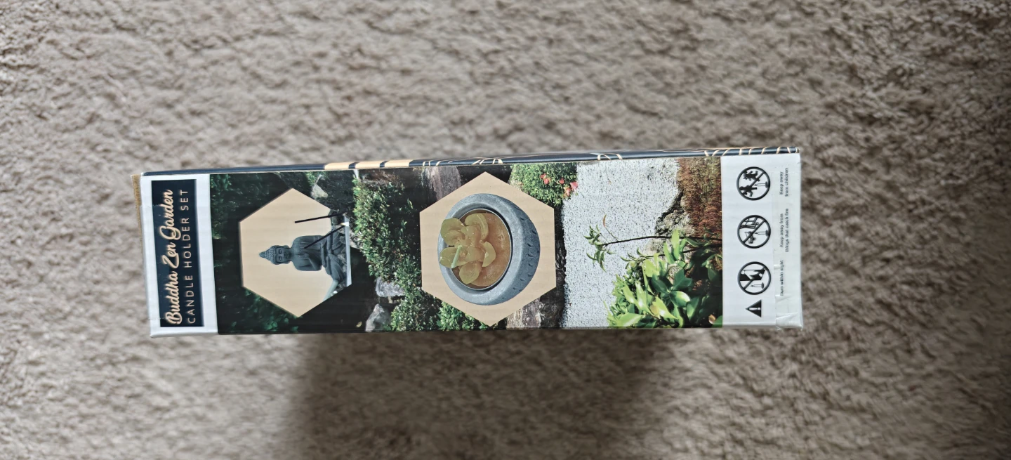 Buddha Zen Garden Candle Holder Set - photo 3