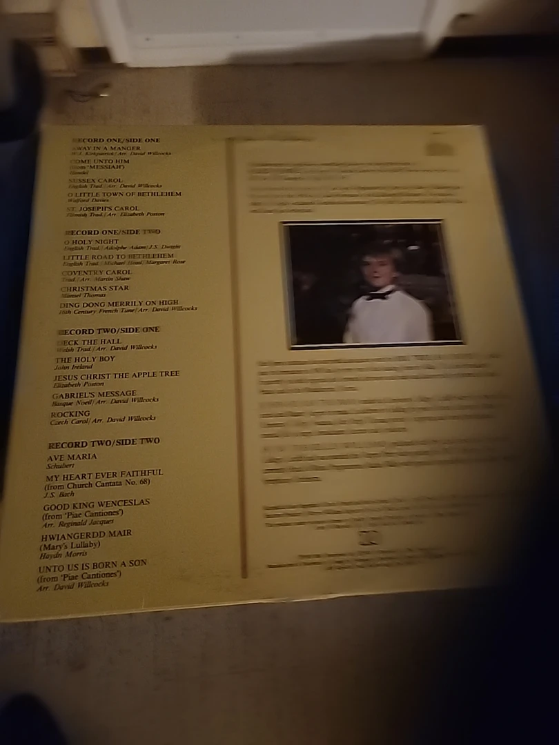 Aled Jones with the BBC Welsh Chorus Vinyl Record - photo 2