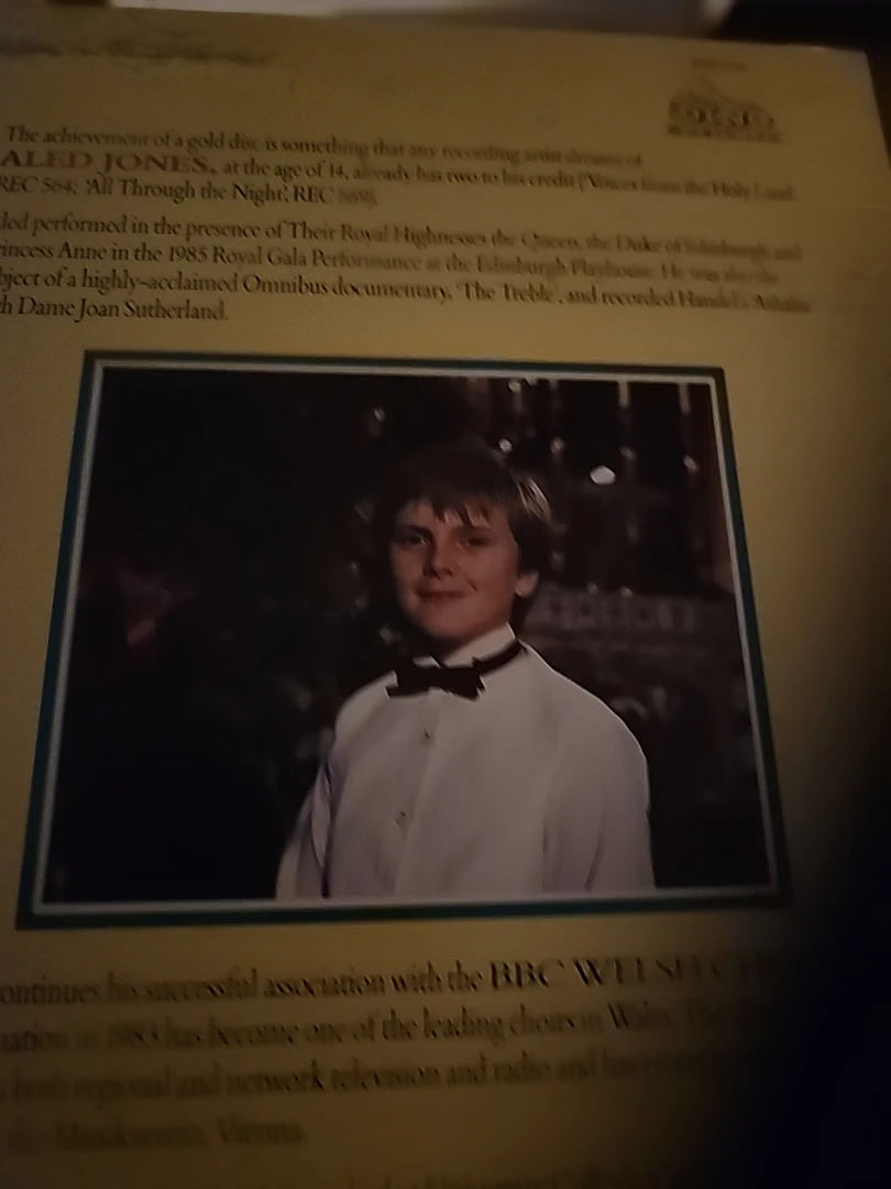 Aled Jones with the BBC Welsh Chorus Vinyl Record - photo 5