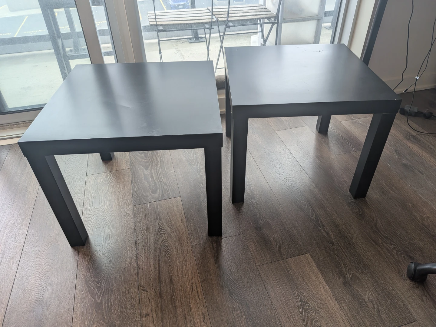 IKEA Black Side Tables - Pair