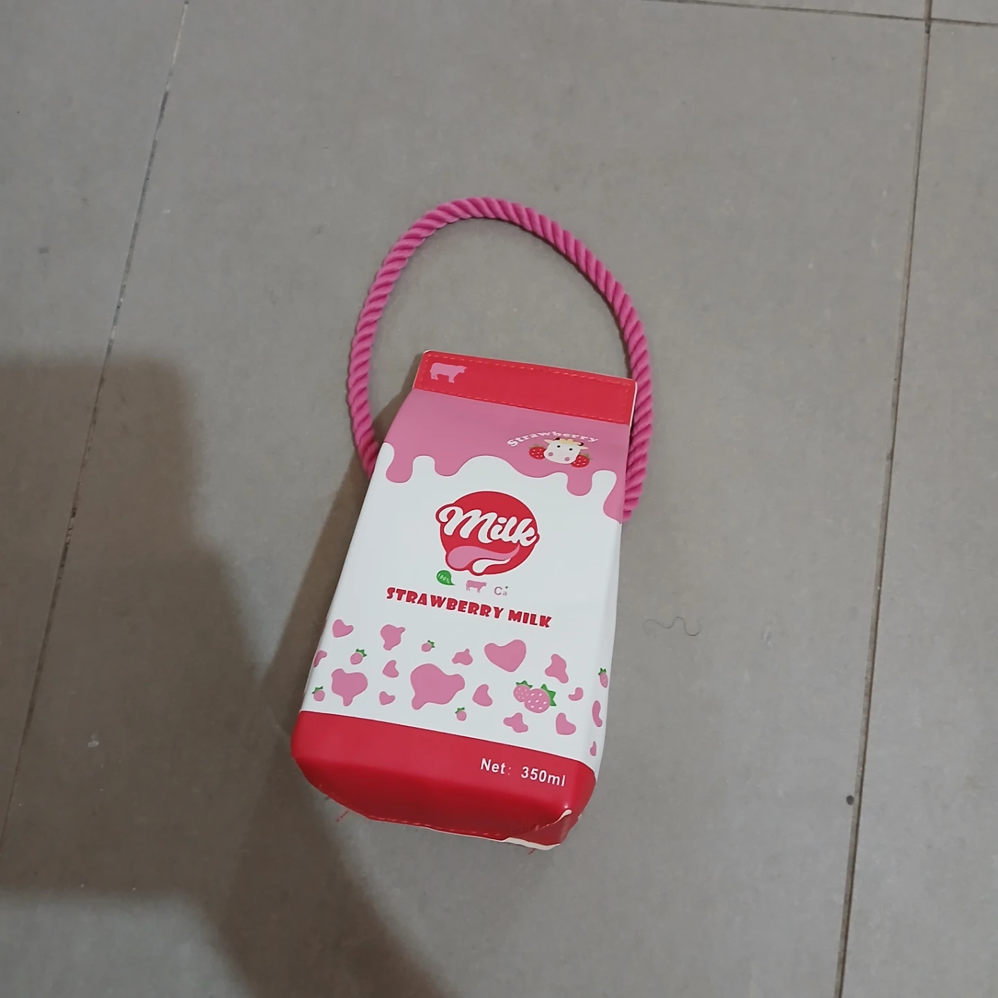 Strawberry Cow Print Halter Top & Milk Carton Bag - photo 3