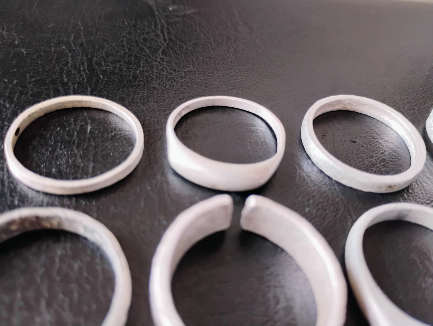 Set of 10 Assorted 925 silver Rings - photo 4