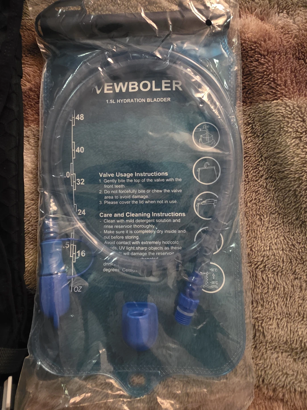 NEWBOLER Hydration Vest with 1.5L Bladder - photo 3