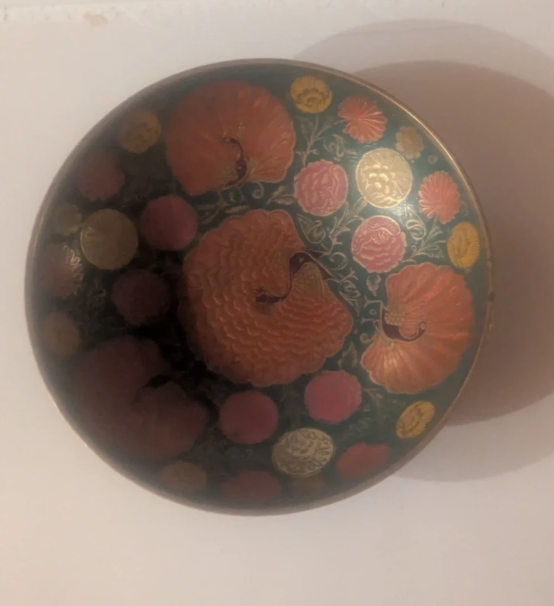 Decorative Brass Enamel Bowl - photo 3
