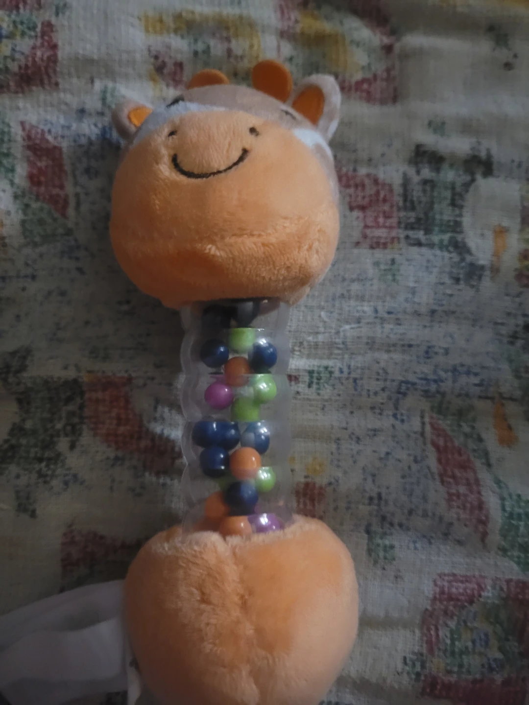 Carter's Giraffe Rain Stick Rattle Baby Toy.