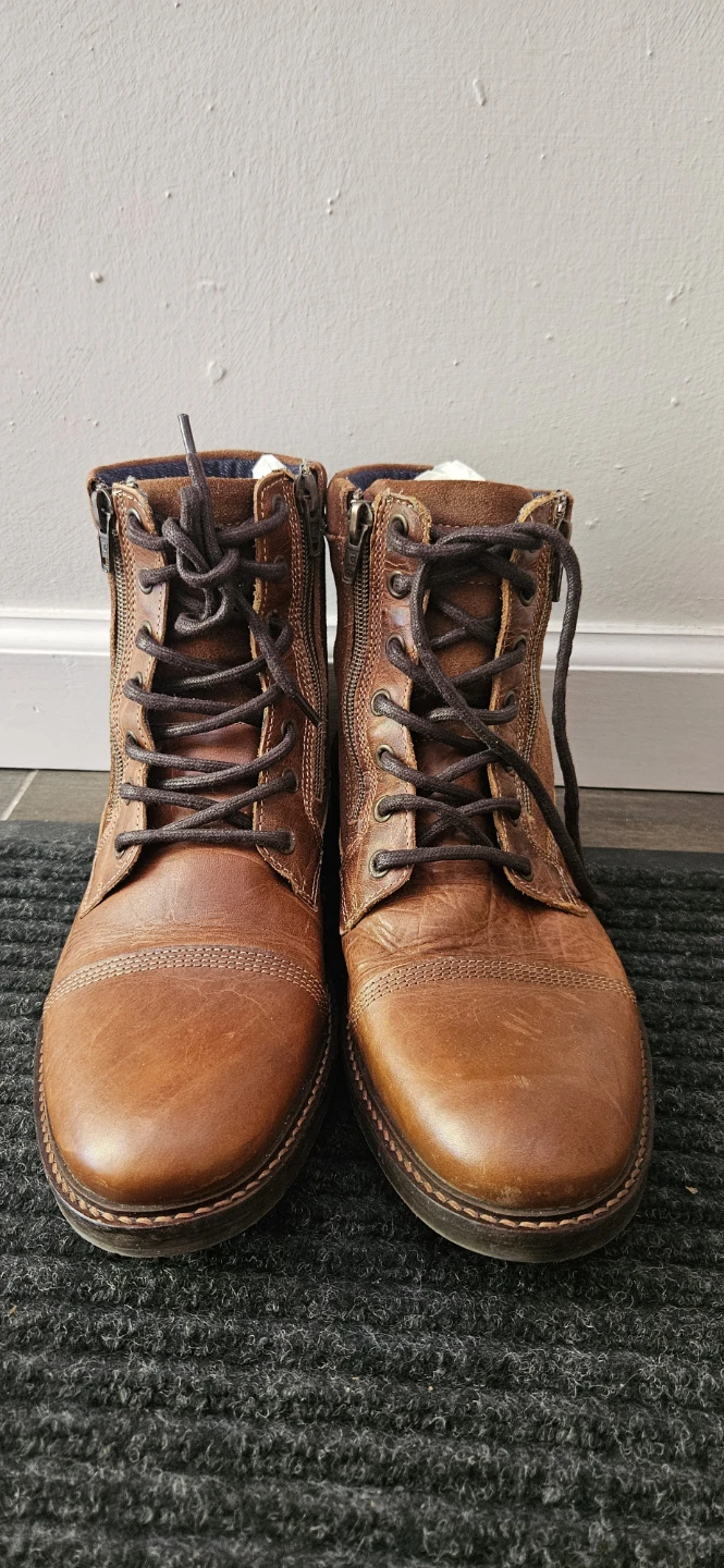 Men's Aldo Brown Leather Boots Size 8 New
