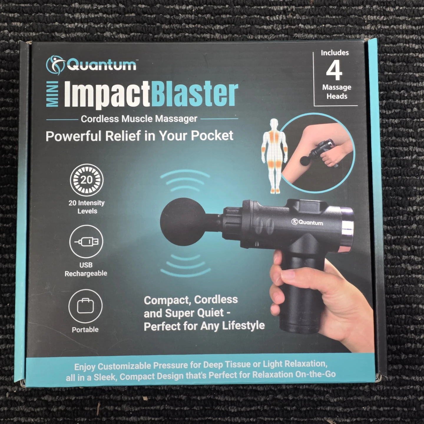 Quantum Mini ImpactBlaster Cordless Muscle Massager