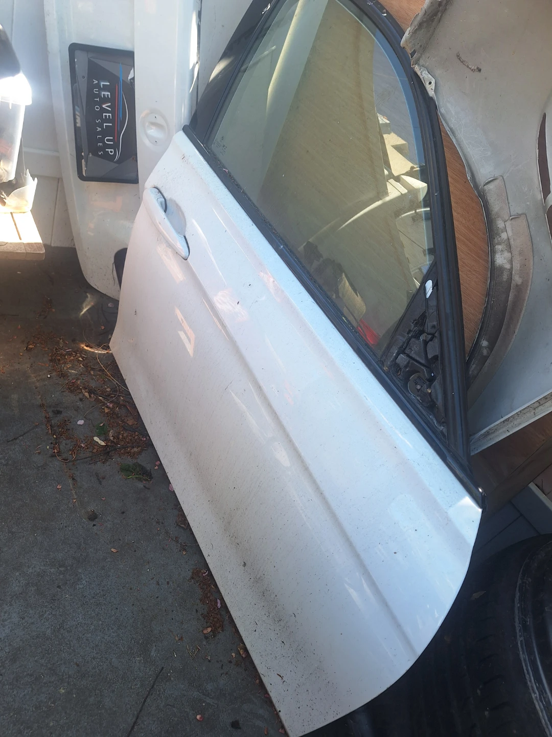White Car Door