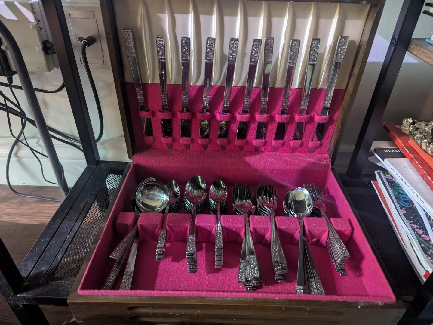 Silver Plated Cutlery Set with Case