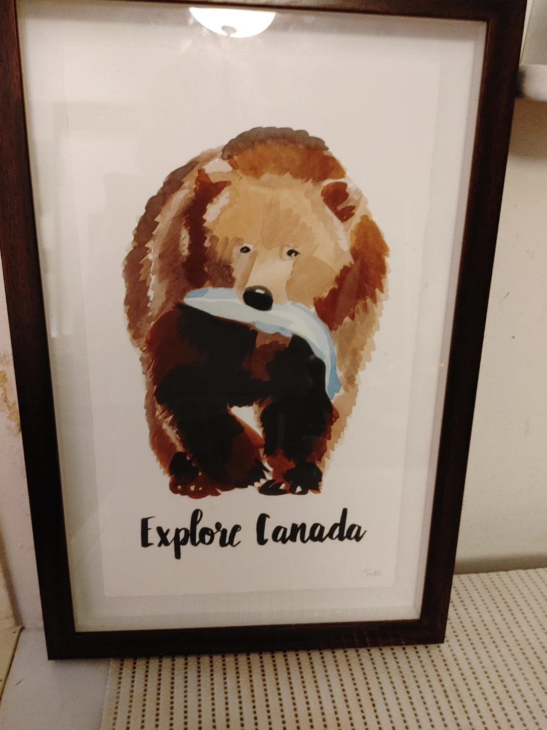 Explore Canada Bear Art Print