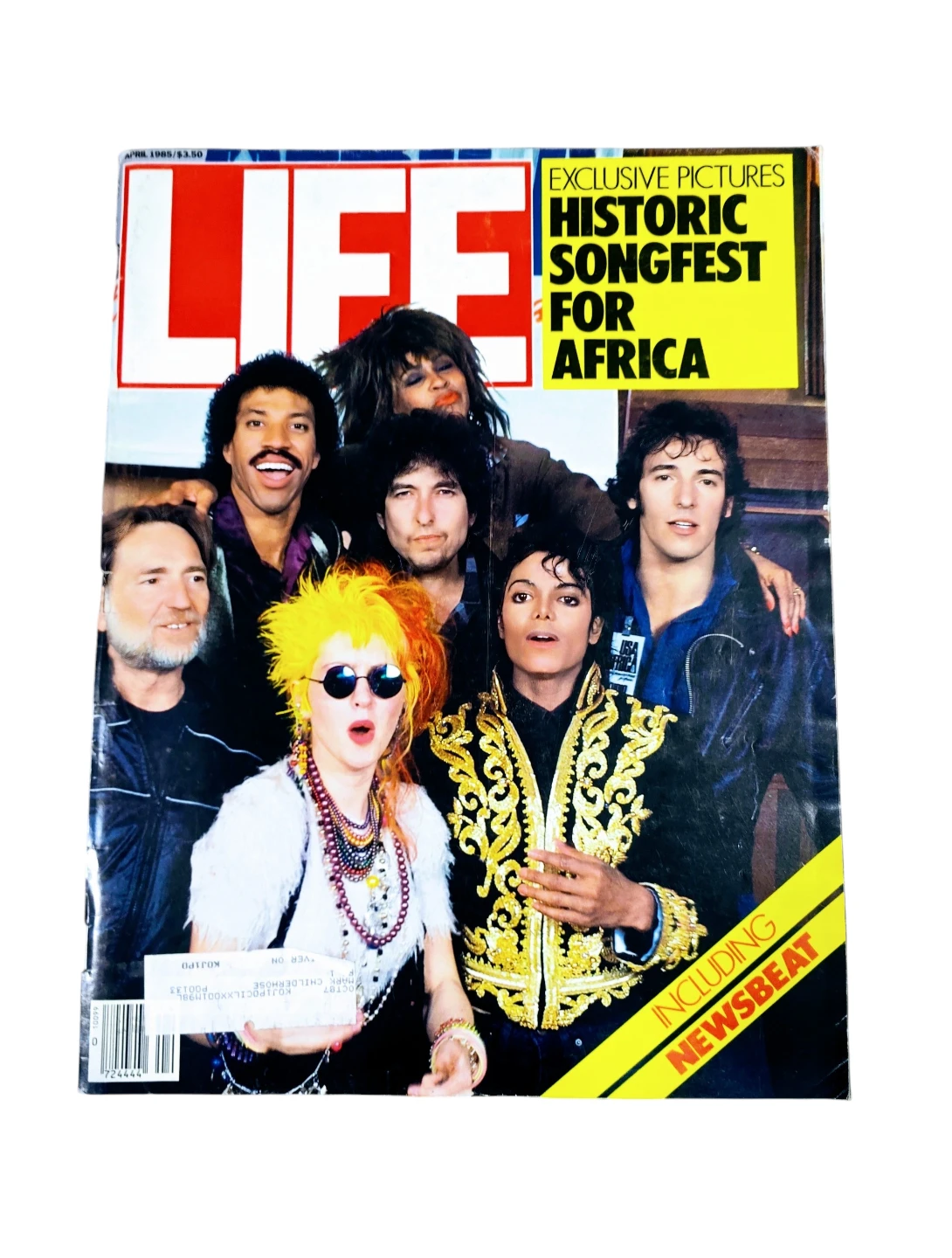 Vintage 1985 Life Michael Jackson Africa Magazine