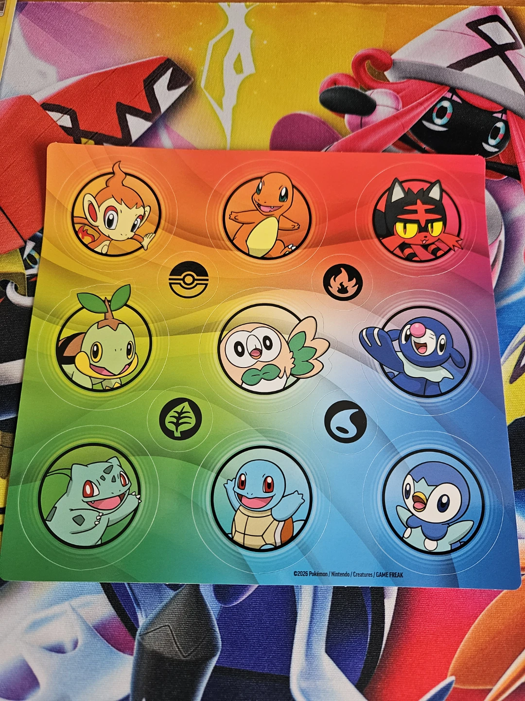 Pokemon Stickers Sheet