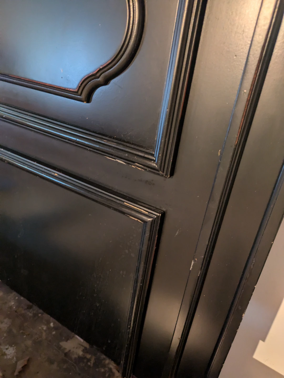 Black Wooden Headboard and Footboard - photo 3