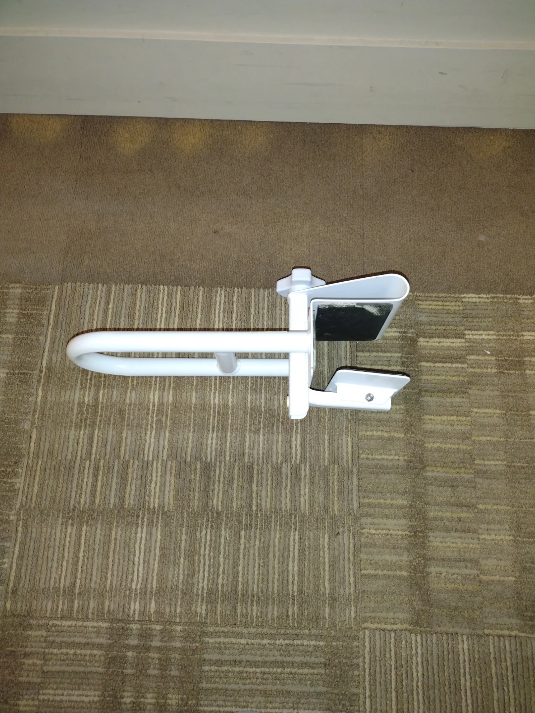 White Bathroom Safety Grab Bar - photo 3