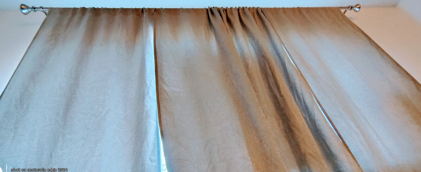 Silver Rich Linen Curtains - photo 2
