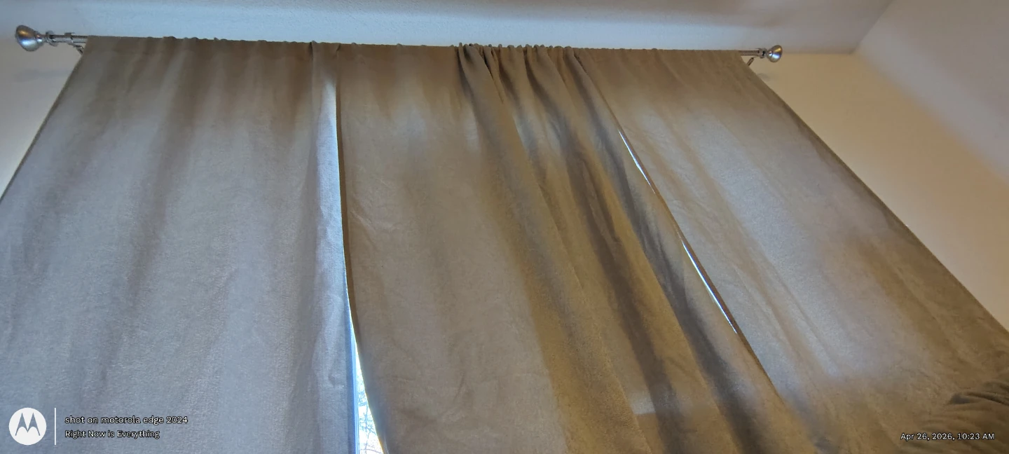 Silver Rich Linen Curtains - photo 5
