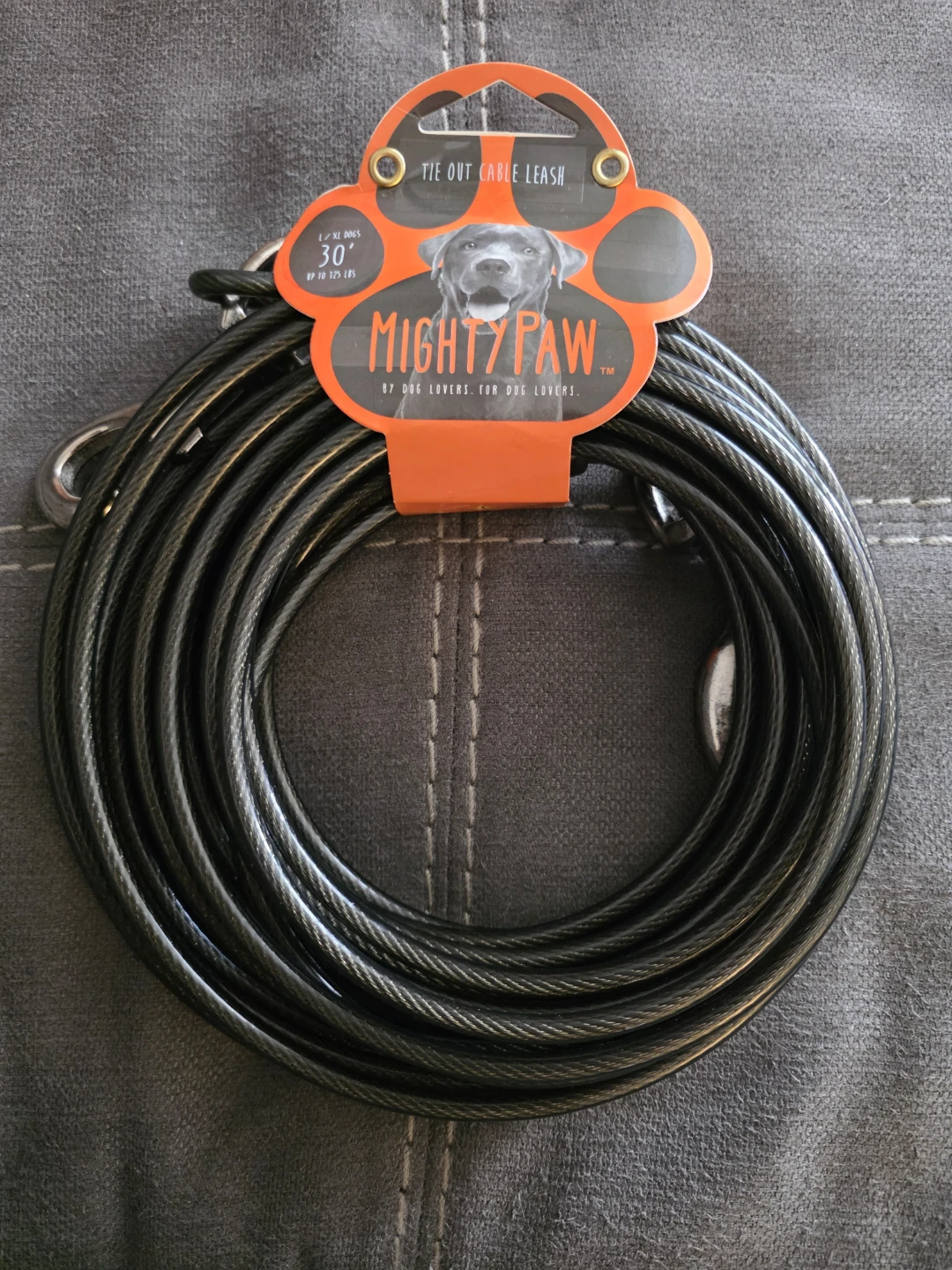 Mighty Paw Tie Out Cable Leash 30 ft