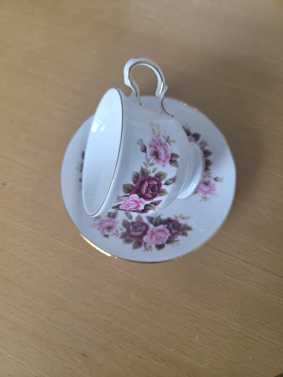 Queen Anne Teacup and Saucer Set