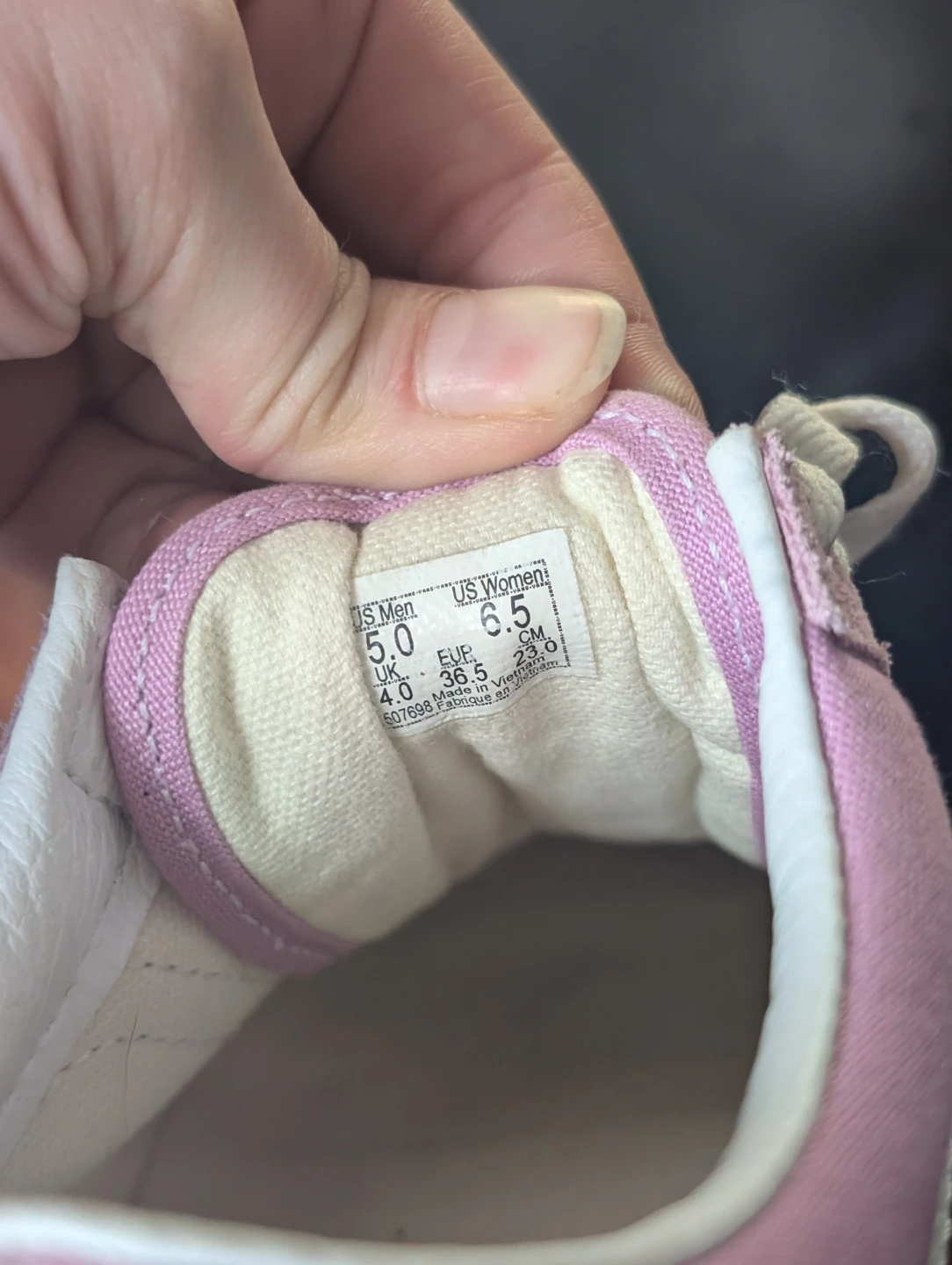 Vans Old Skool Pink Suede Canvas Shoes - Women's Size 6.5 - photo 3