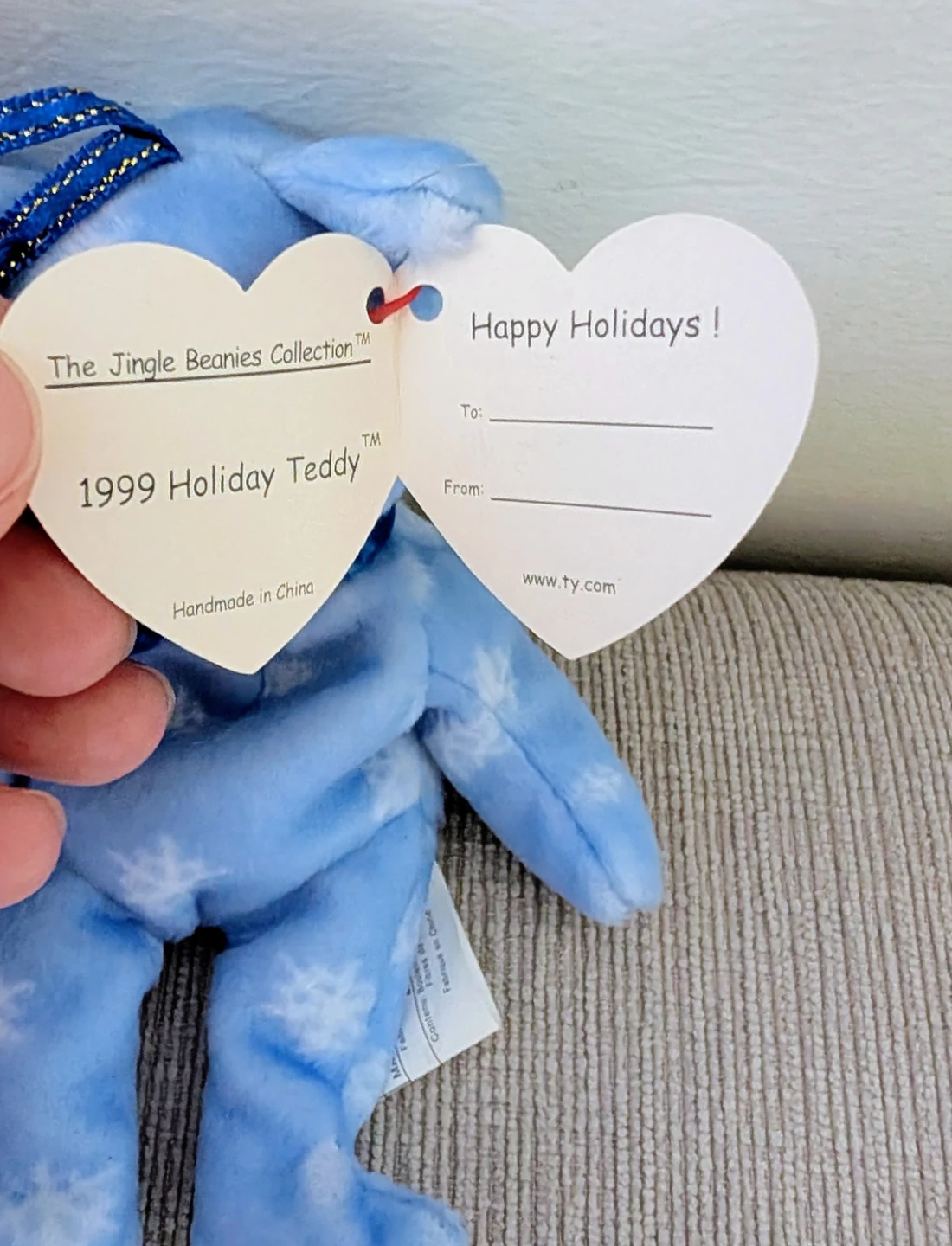 Ty Beanie Babies 1999 Holiday Teddy Jingle Beanies Collection - photo 2