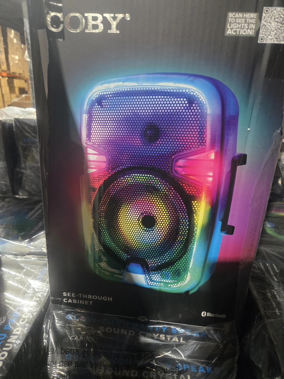 Coby Sound Crystal Party Speaker with Full Color Lights