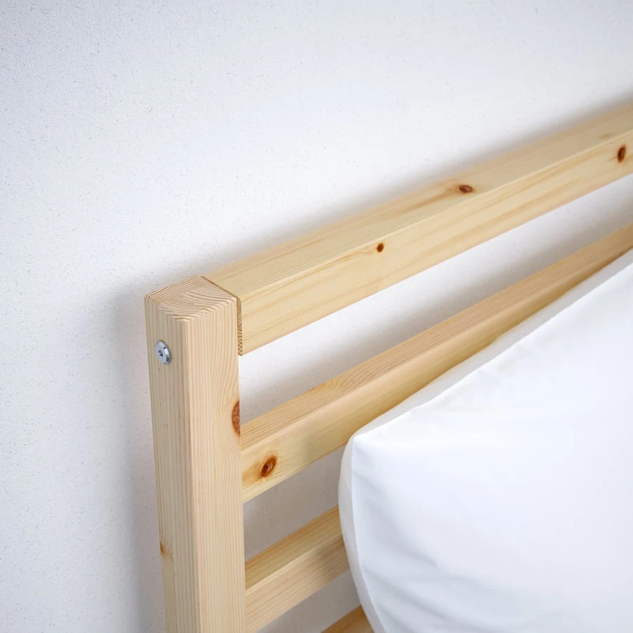 IKEA Wooden Bed Frame and Mattress - photo 4
