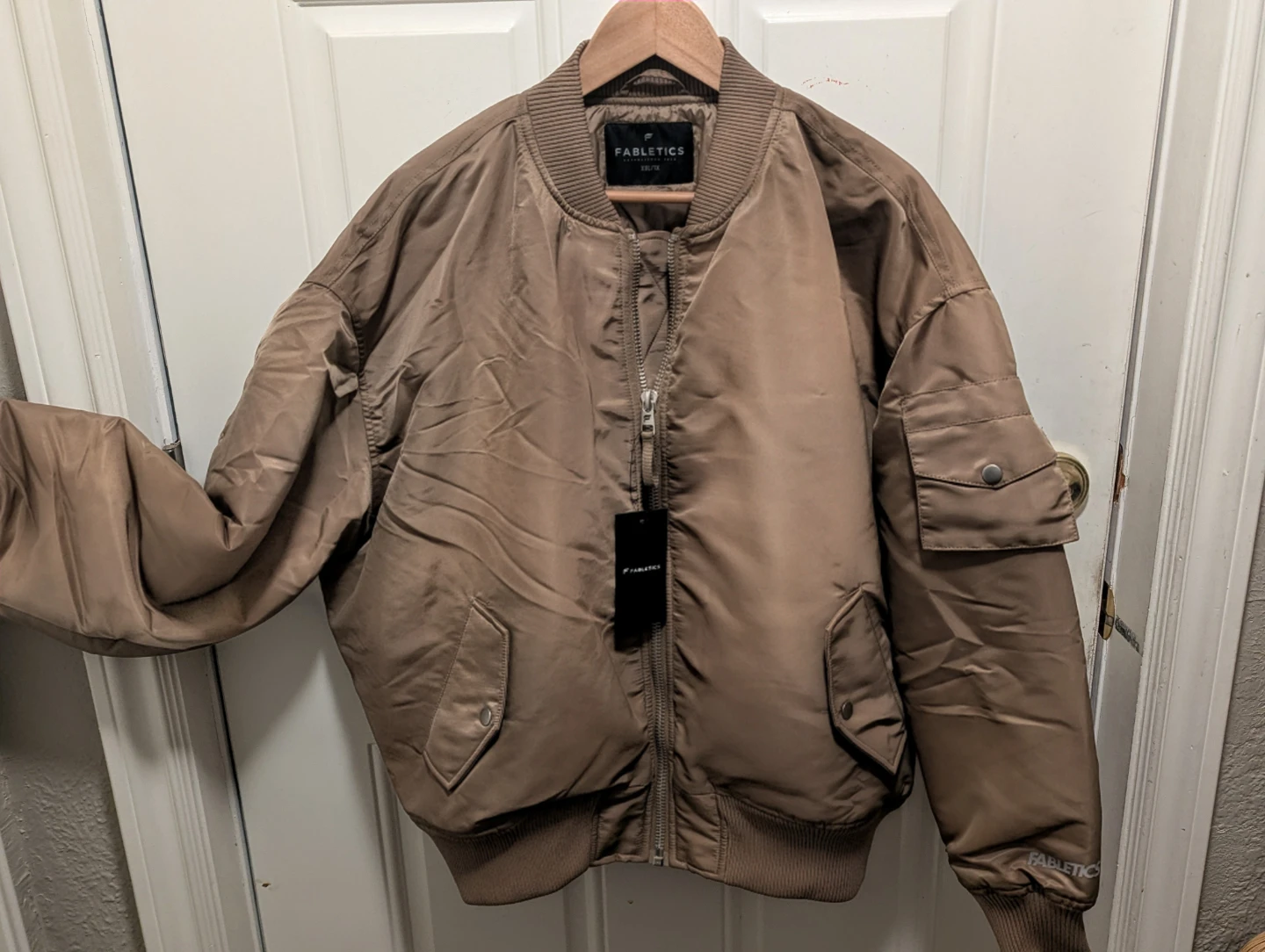 Brown satin  Bomber jacket -Fabletics