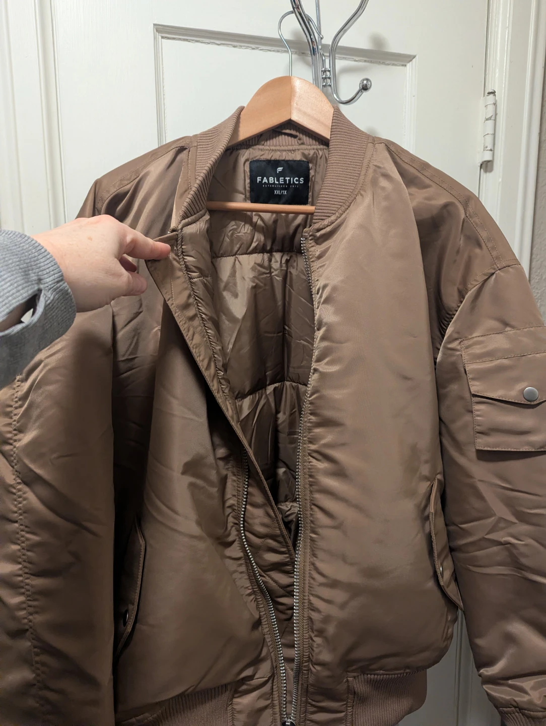 Brown satin  Bomber jacket -Fabletics - photo 2