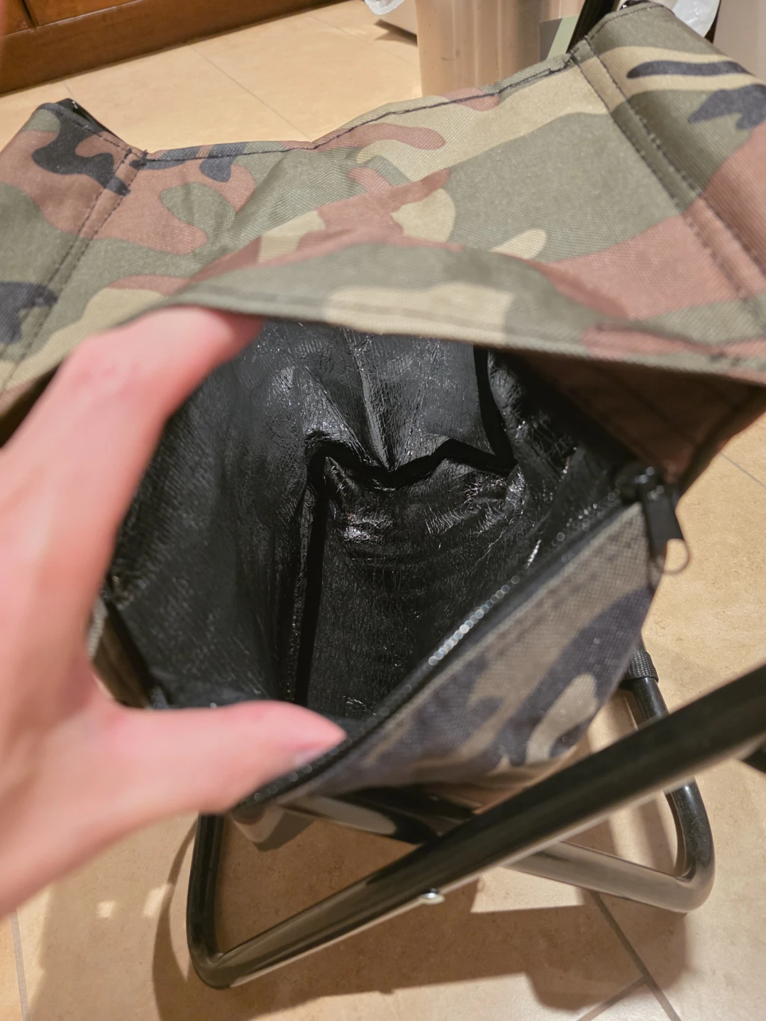 Foldable Camping Chair with Storage Bag – $15 - photo 4