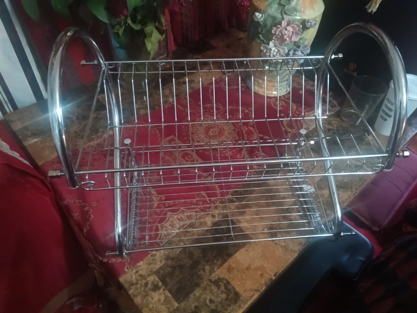 2-Tier Chrome Dish Rack