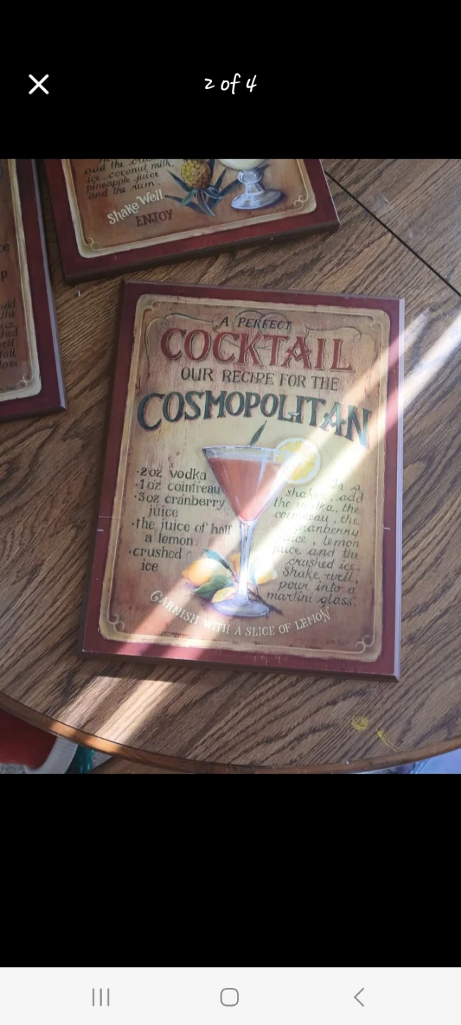 Drink Recipe Wall Art - photo 2