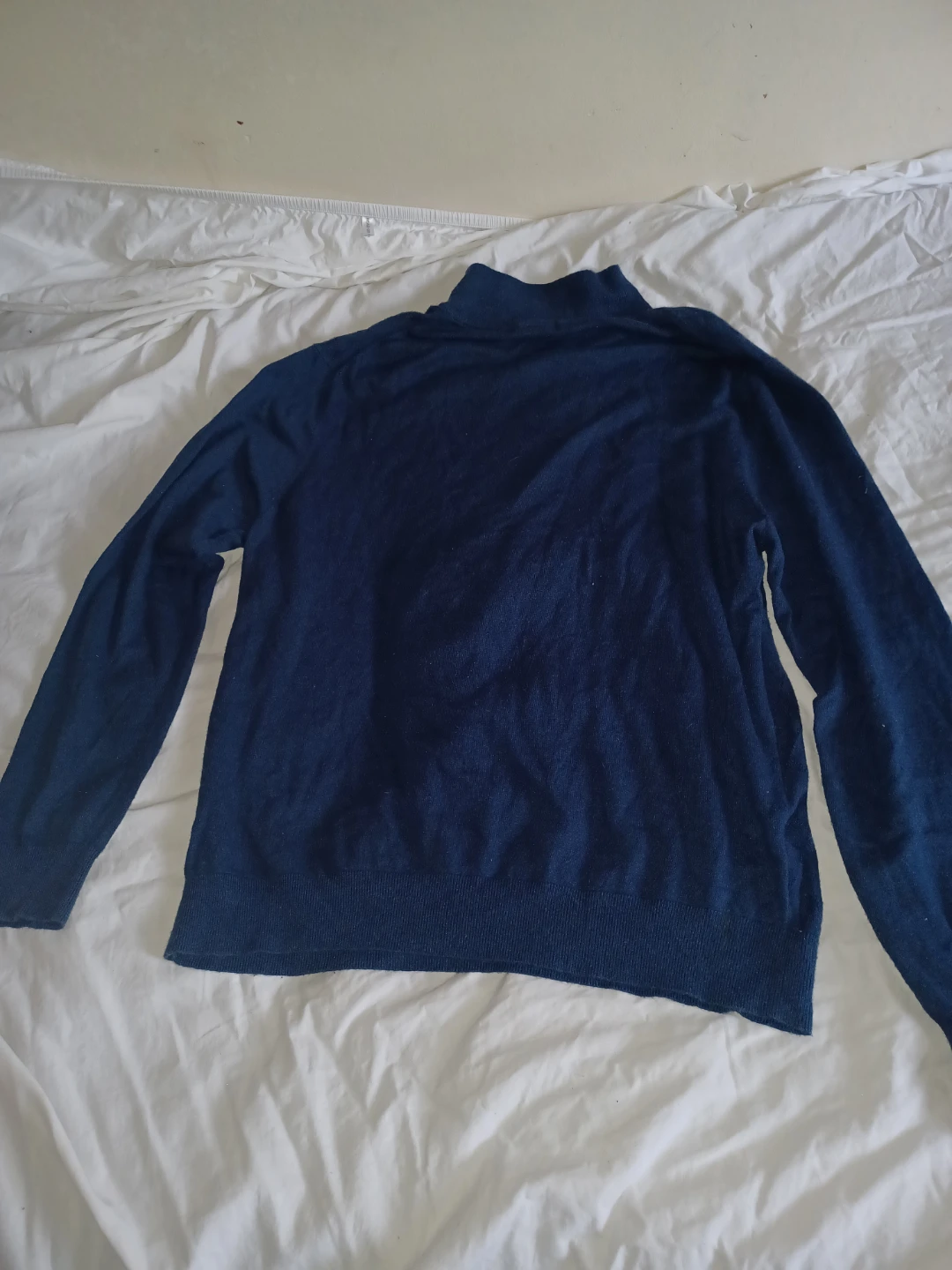 Navy Blue Quarter-Zip Sweater