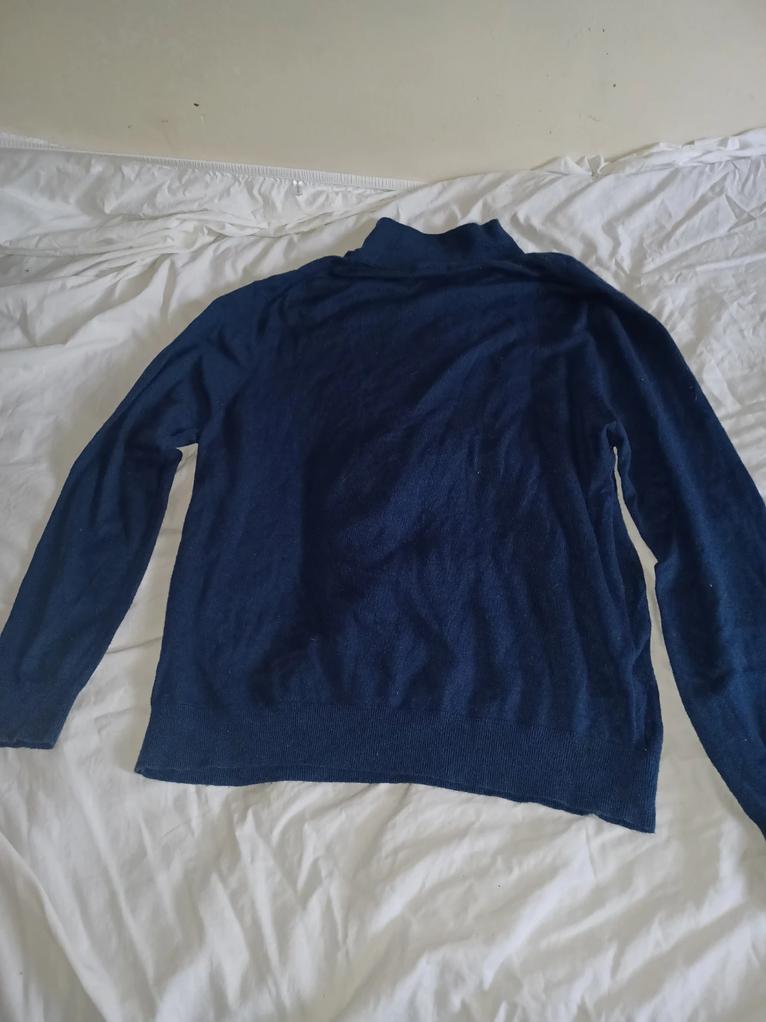 Navy Blue Quarter-Zip Sweater - photo 2