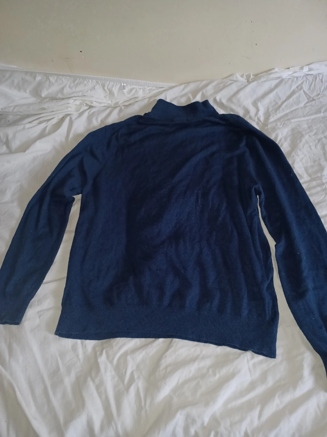 Navy Blue Quarter-Zip Sweater - photo 3