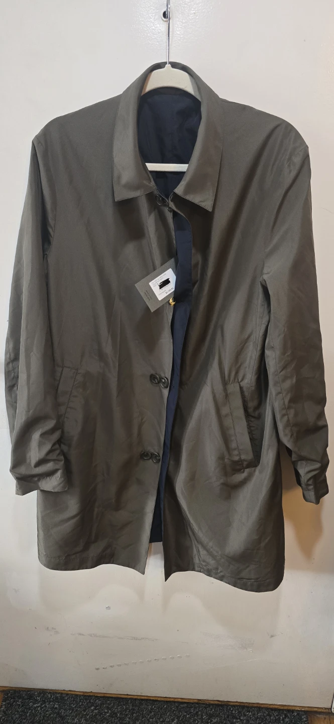 CAMIEL Italian Navy Polyester Coat Size 48