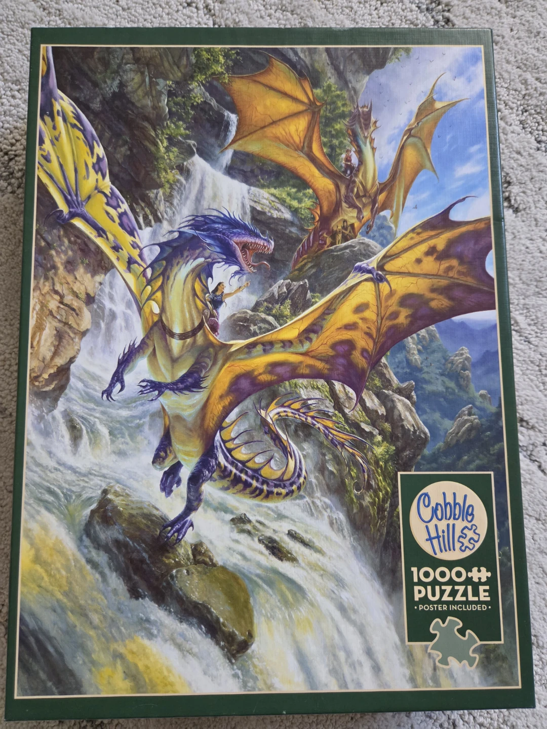Cobble Hill Waterfall Dragons 1000 Piece Puzzle