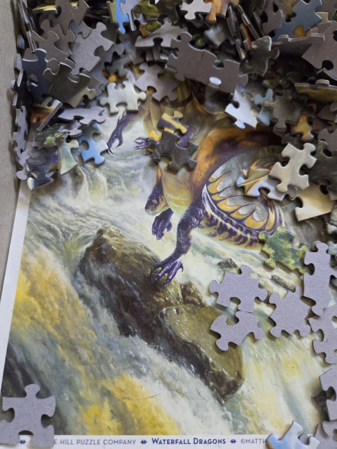 Cobble Hill Waterfall Dragons 1000 Piece Puzzle - photo 3