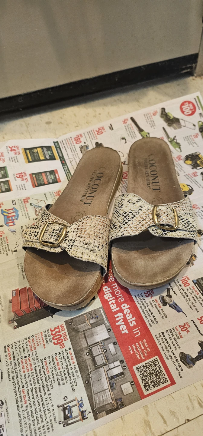 Coconut by Felipe Oliveira Women's Slide Sandals Size 8.5
