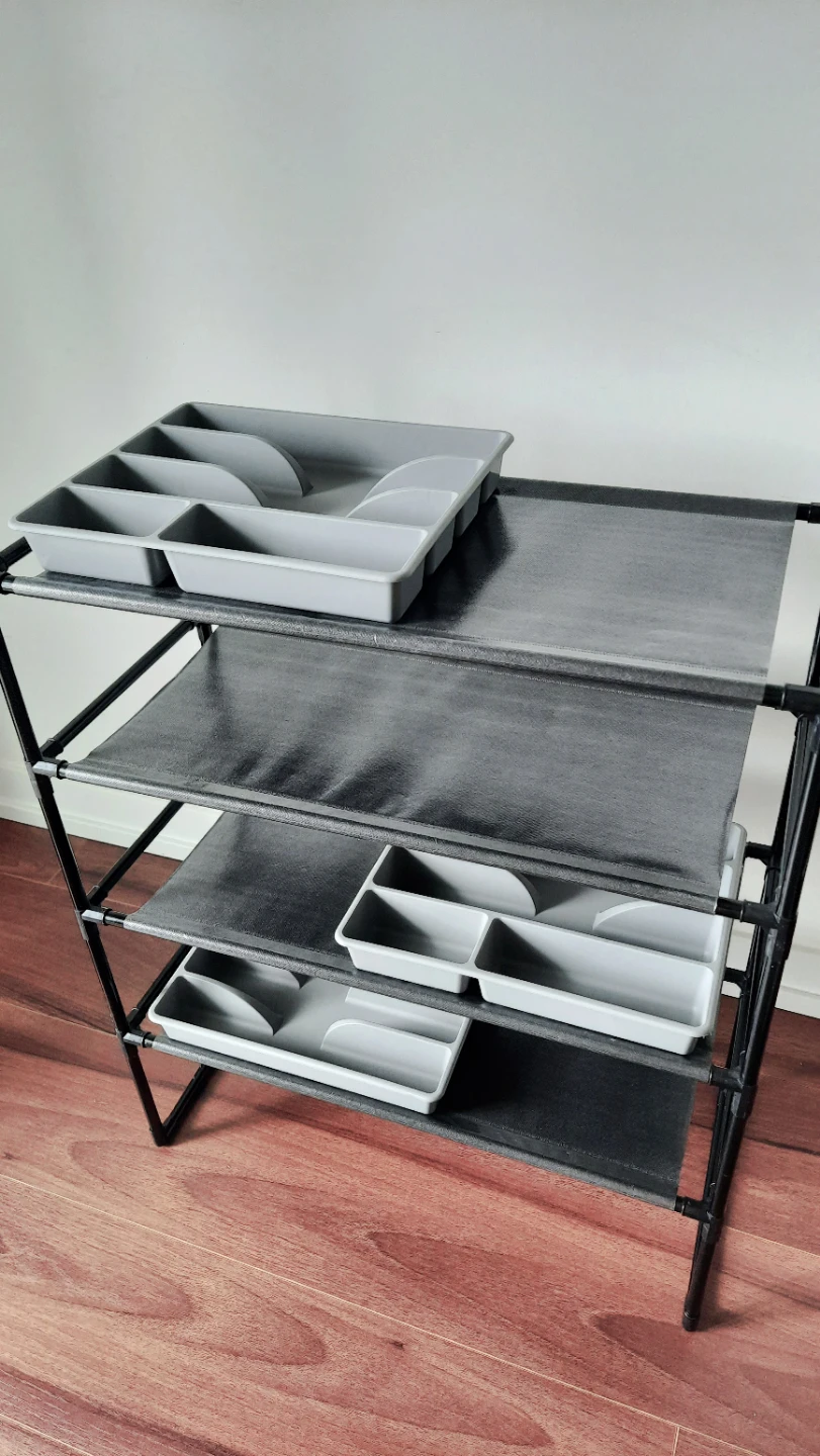 4-Tier Storage Shelf- FREE 3 organizer tray - photo 2