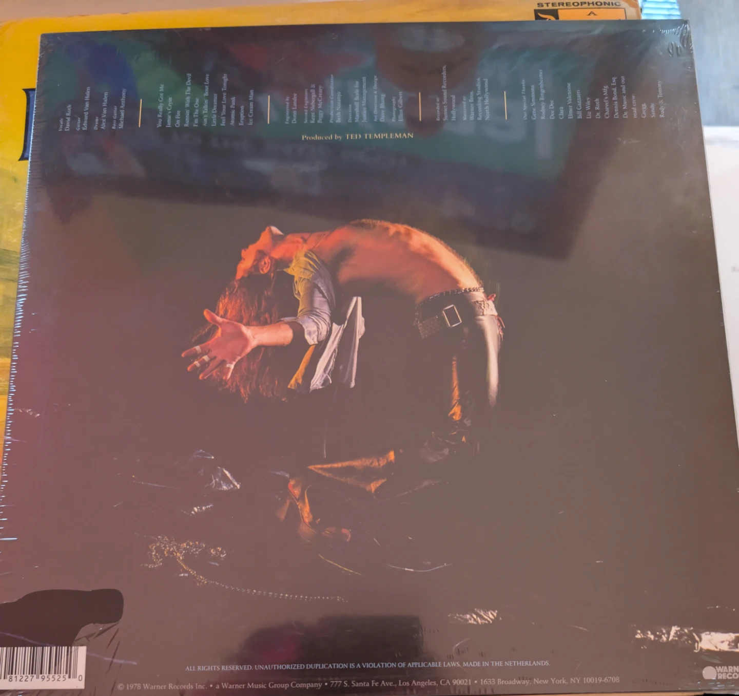 Van Halen's 10x Platinum Debut 180g Vinyl Record - photo 3