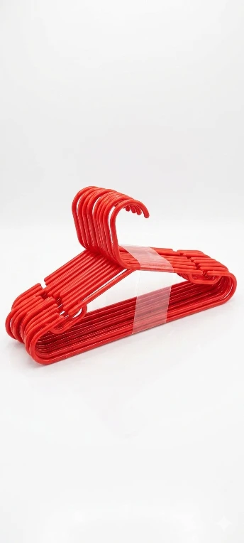 Red Plastic Hangers (Set of 23)