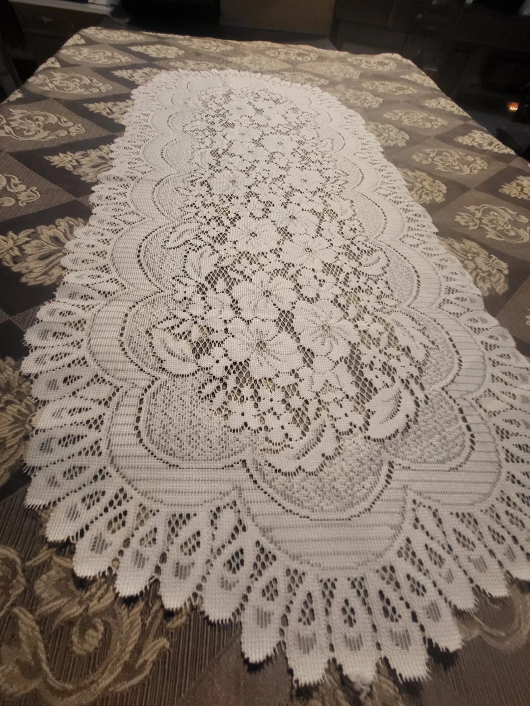 Lace Fabric Table Decor