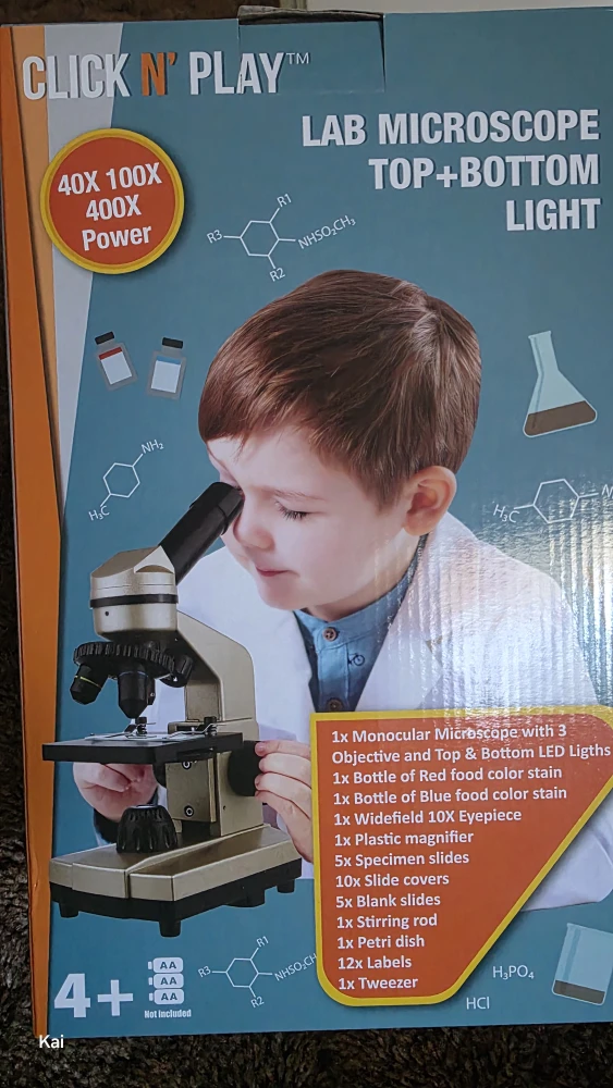 Click N Play Lab Microscope Set with Top+Bottom Light - photo 2