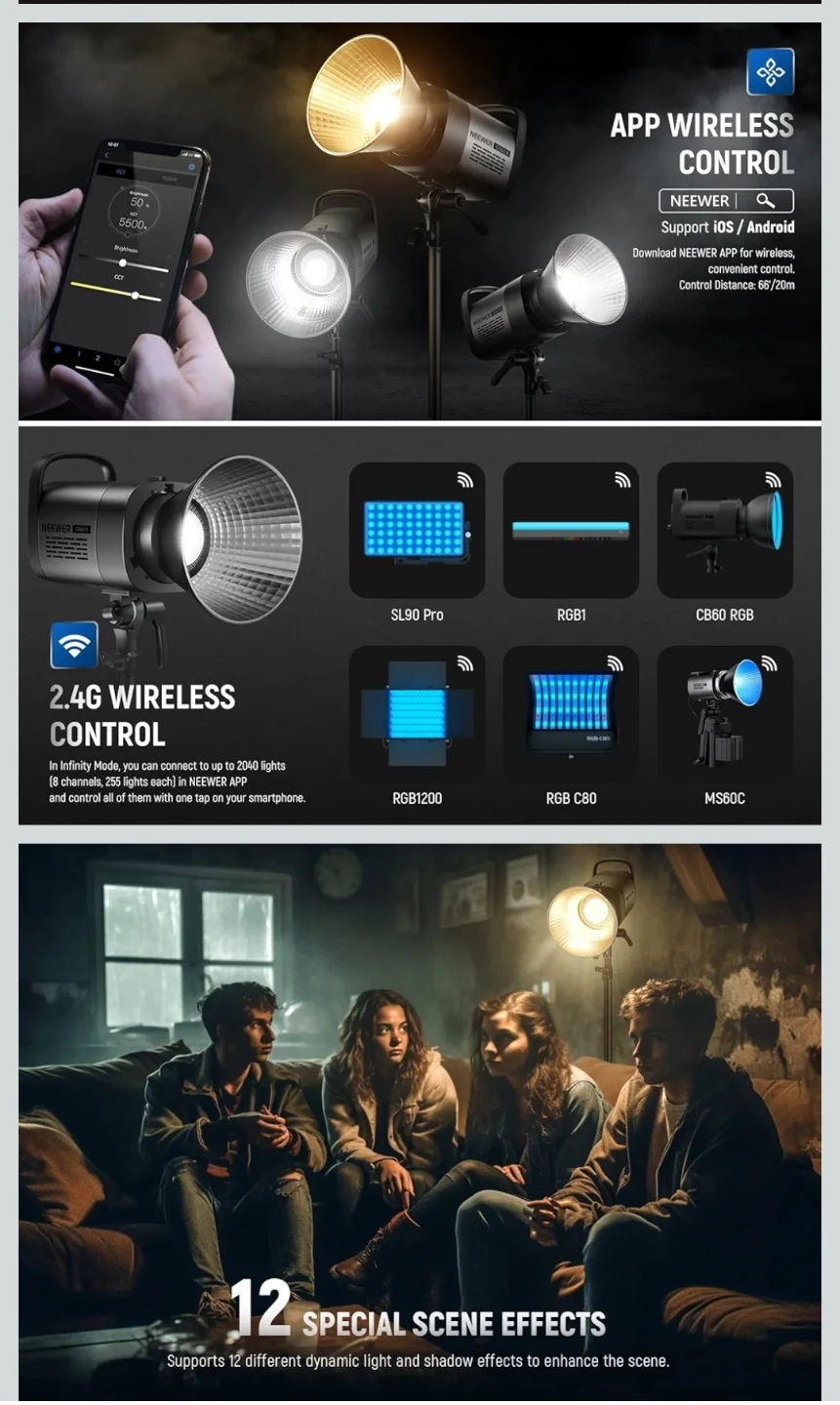 Neewer CB60B LED Video Light - photo 3