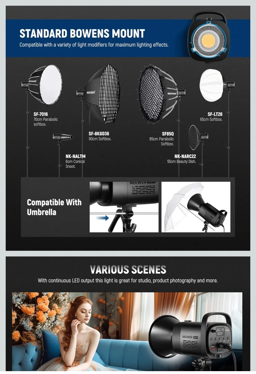 Neewer CB60B LED Video Light - photo 5