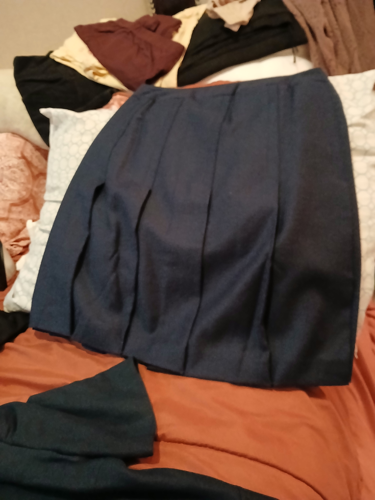 Navy Blue Pleated Skirt - photo 3